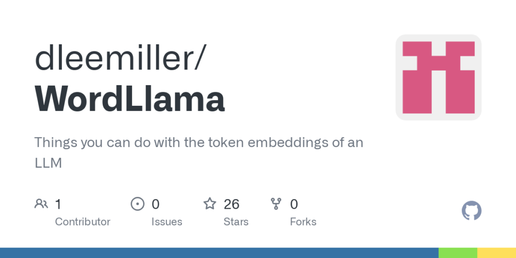 show-hn:-wordllama-–-things-you-can-do-with-the-token-embeddings-of-an-llm