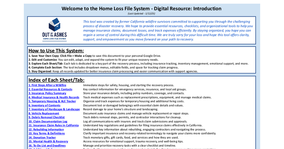 home-loss-file-system