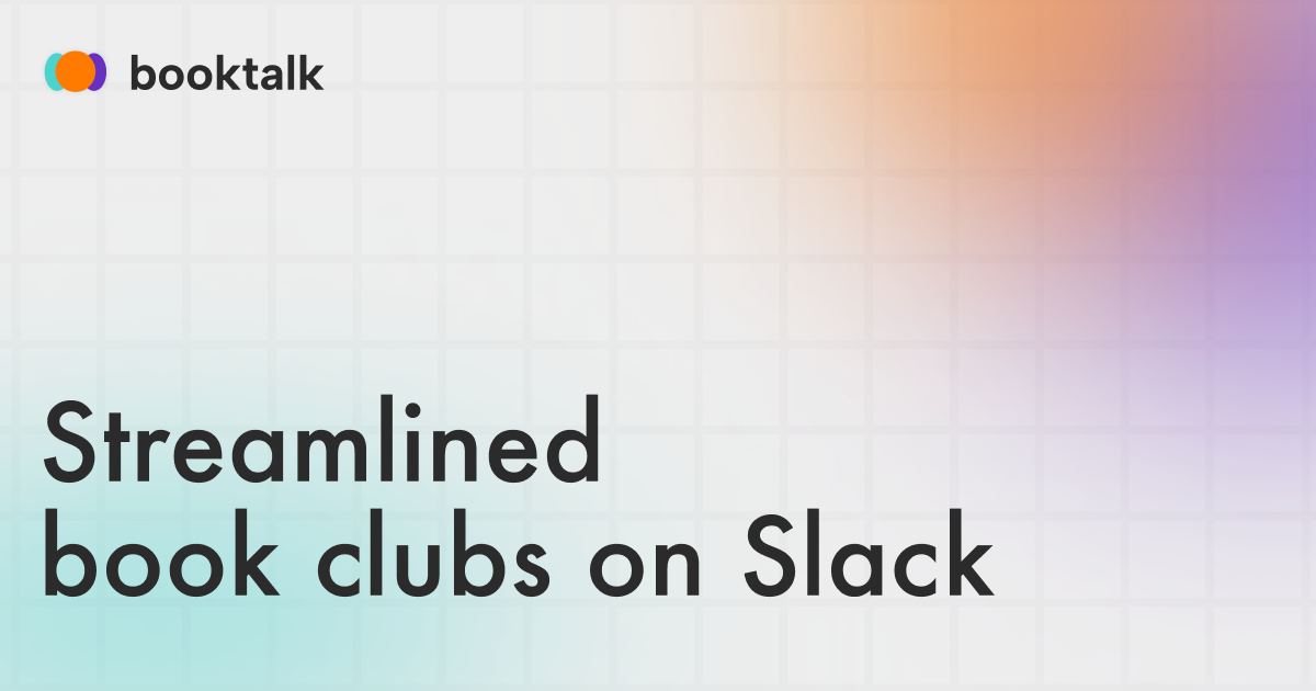 show-hn:-my-first-side-project,-streamlined-book-clubs-on-slack