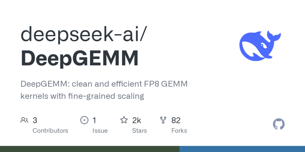 deepseek-open-sources-deepgemm:-clean-and-efficient-fp8-gemm-kernels