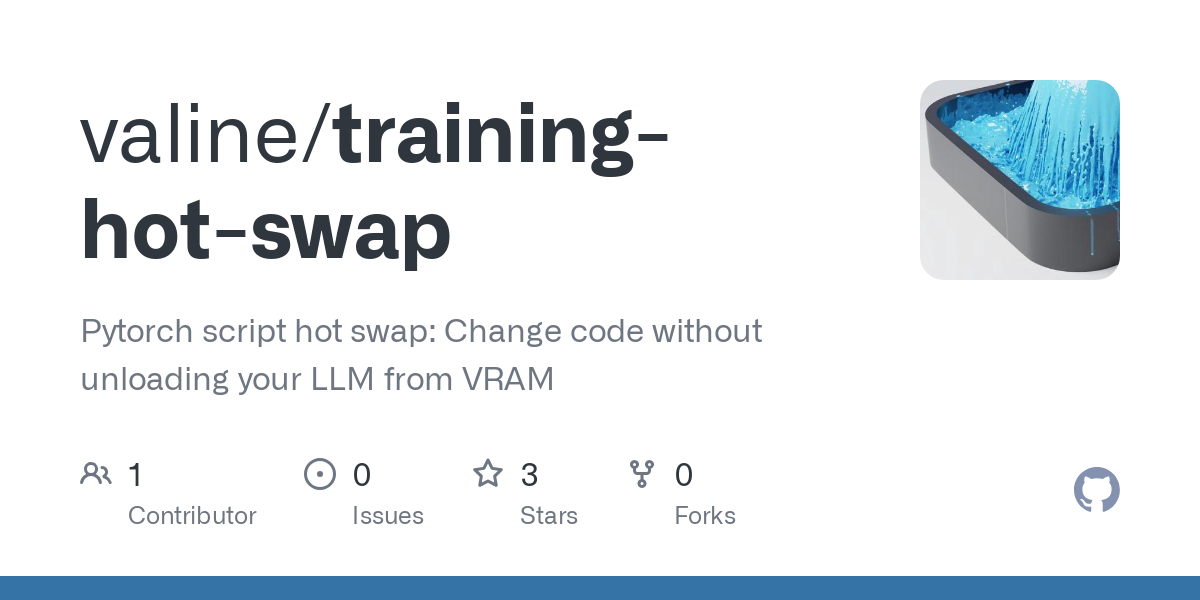 show-hn:-keep-your-pytorch-model-in-vram-by-hot-swapping-code