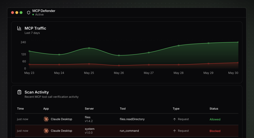 show-hn:-mcp-defender-–-oss-ai-firewall-for-protecting-mcp-in-cursor/claude-etc.