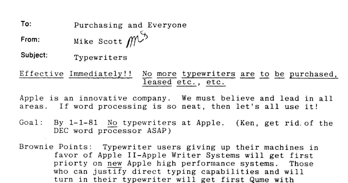 apple-typewriter-ban-memo