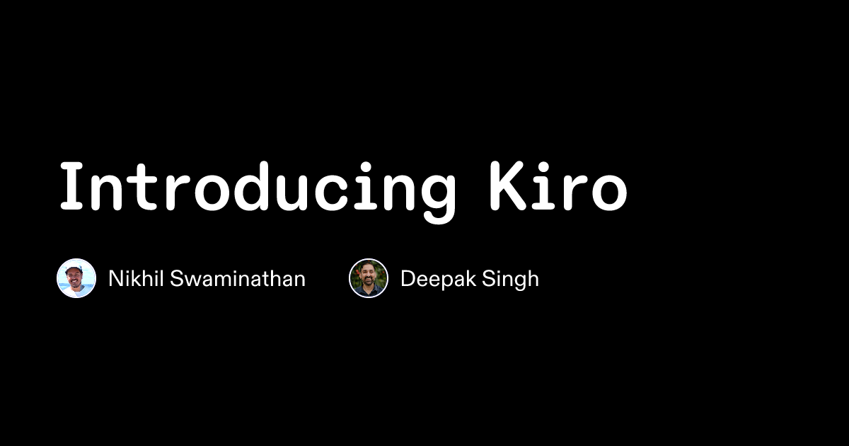 kiro: a-new-agentic-ide