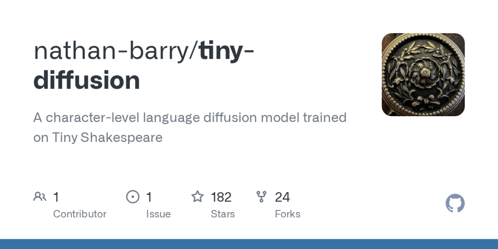 show-hn:-tiny-diffusion-–-a-character-level-text-diffusion-model-from-scratch