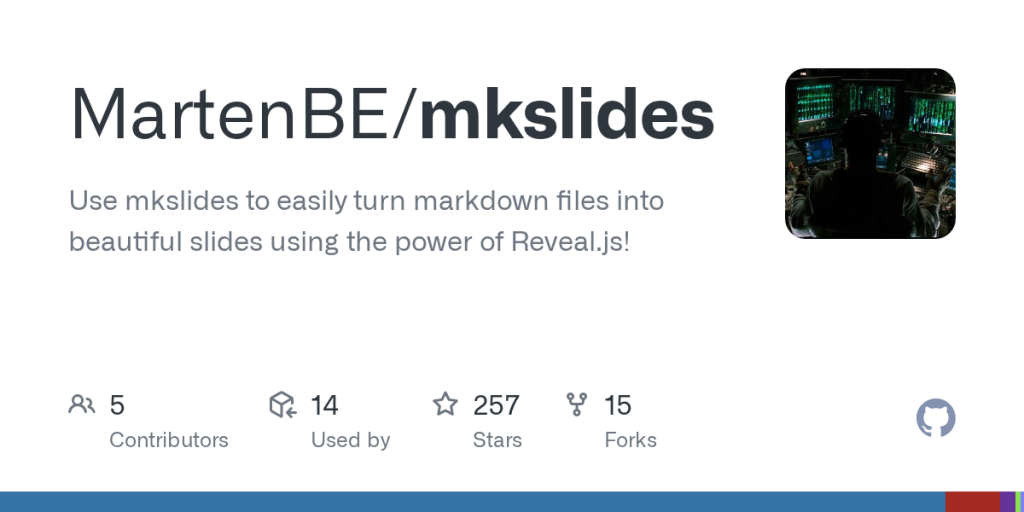 show-hn:-mkslides-–-markdown-to-slides-with-a-similar-workflow-to-mkdocs