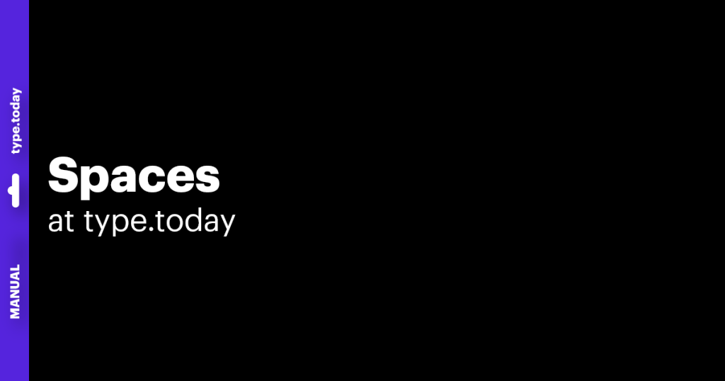 manual:-spaces