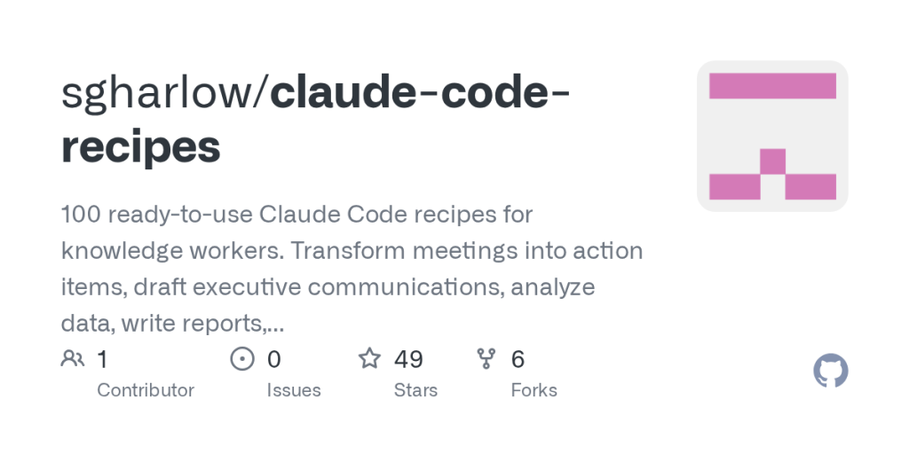 show-hn:-claude-code-recipes-for-knowledge-workers