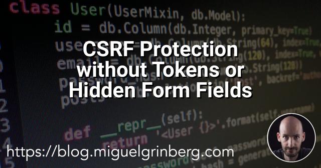 csrf-protection-without-tokens-or-hidden-form-fields