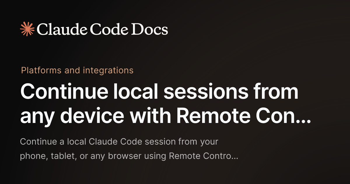 claude-code-remote-control