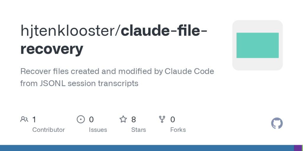 show-hn:-claude-file-recovery,-recover-files-from-your-~/.claude-sessions
