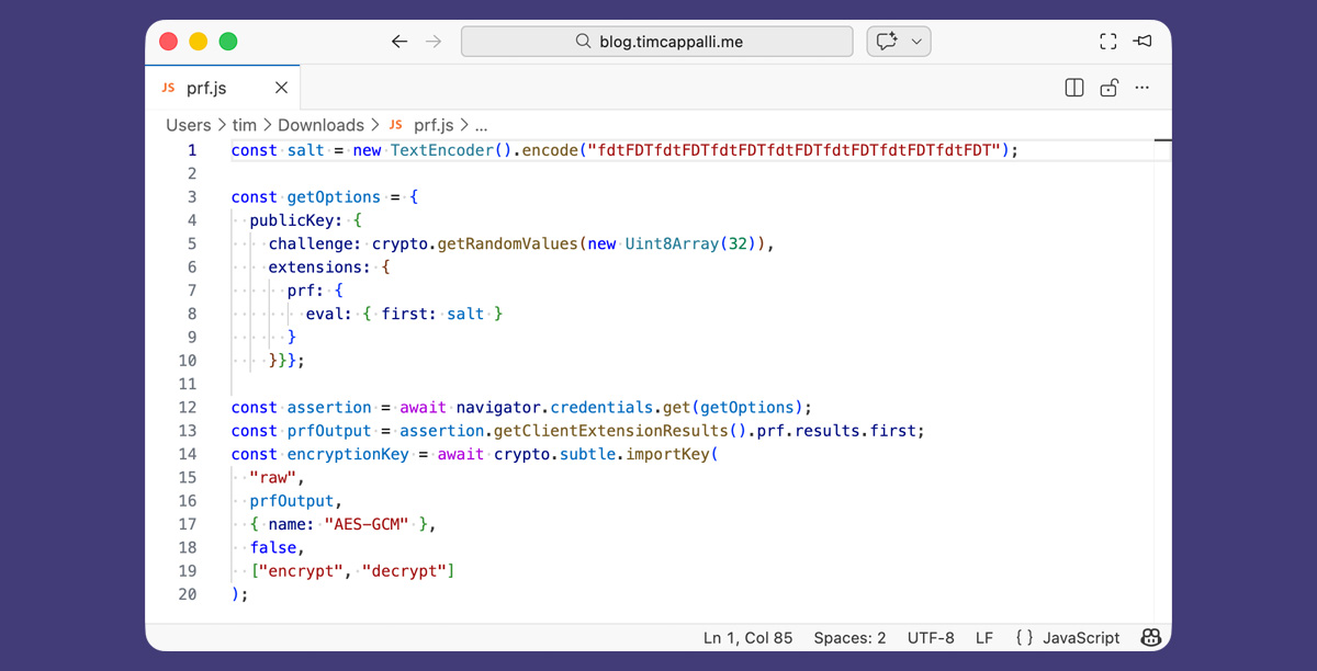 don’t-use-passkeys-for-encrypting-user-data