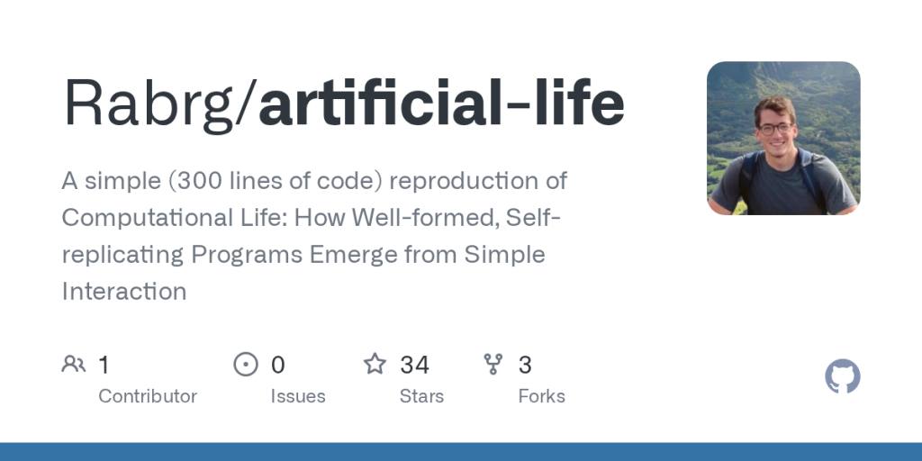 artificial-life:-a-simple-(300-lines-of-code)-reproduction-of-computational-life