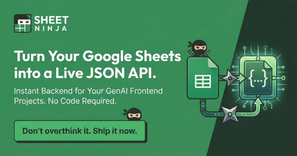 show-hn:-sheet-ninja-–-google-sheets-as-a-crud-back-end-for-vibe-coders
