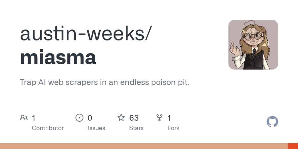 miasma:-a-tool-to-trap-ai-web-scrapers-in-an-endless-poison-pit