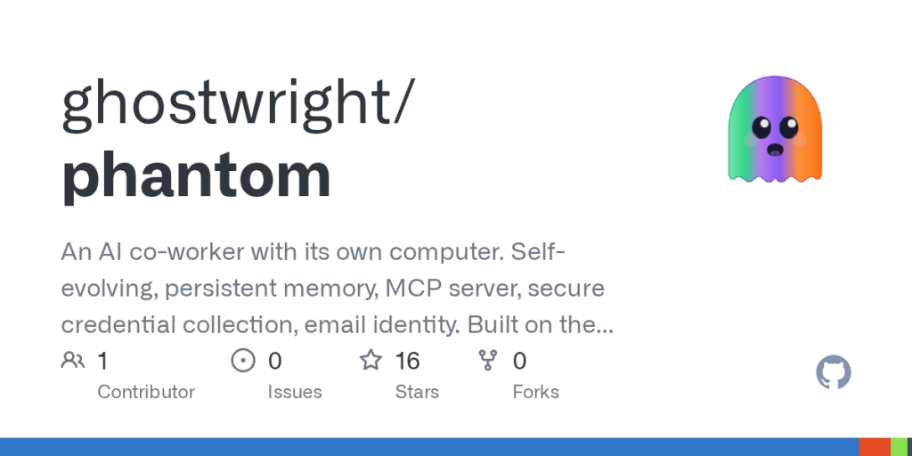show-hn:-phantom-–-open-source-ai-agent-on-its-own-vm-that-rewrites-its-config
