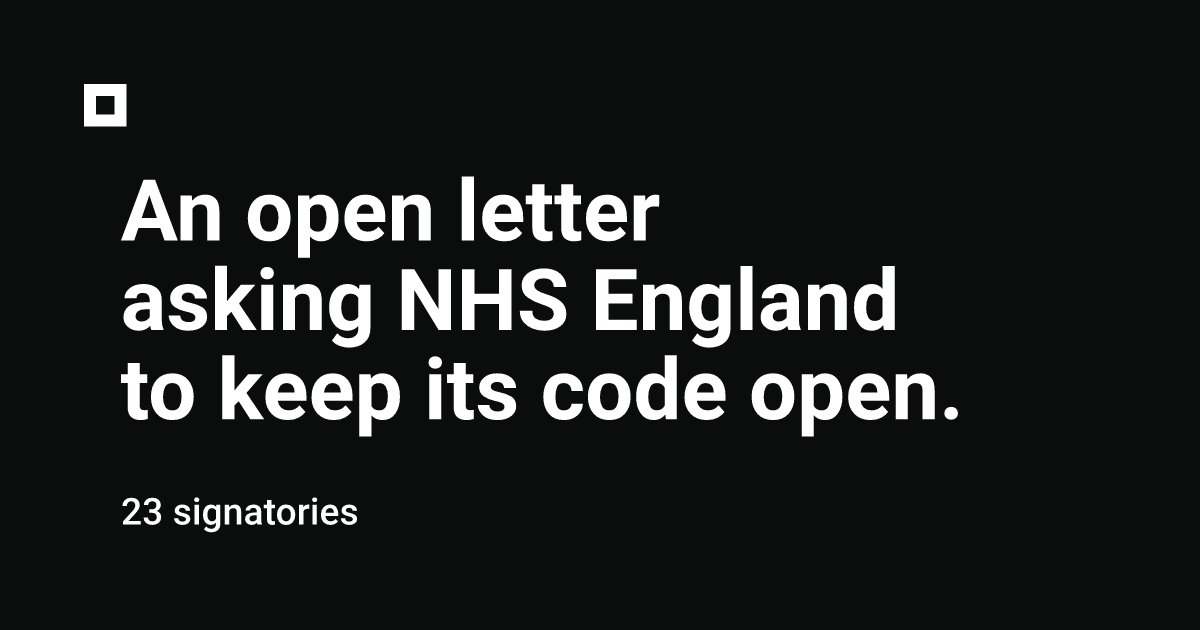 an-open-letter-asking-nhs-england-to-keep-its-code-open