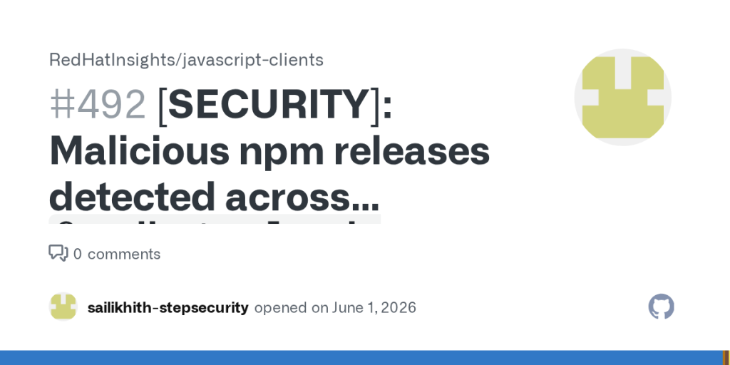 npm-packages-from-redhat-have-been-compromised