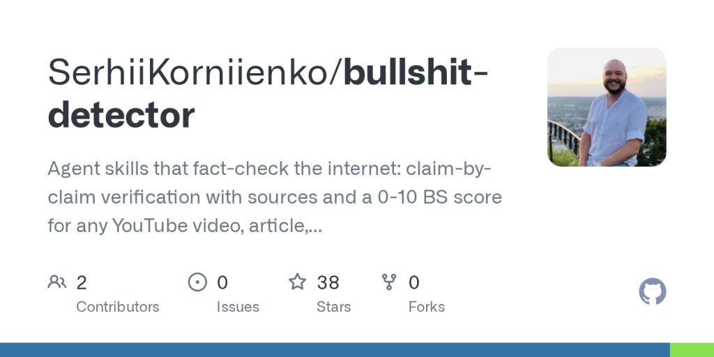 show-hn:-bullshit-detector-–-agent-skills-that-fact-check-videos-and-articles