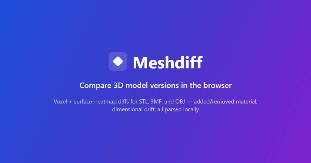 meshdiff-–-visually-compare-two-stl-versions-in-the-browser,-client-side