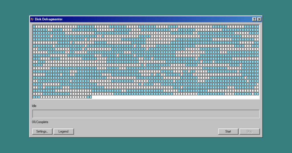 defrag98:-windows-98-disk-defragmenter-simulator-online