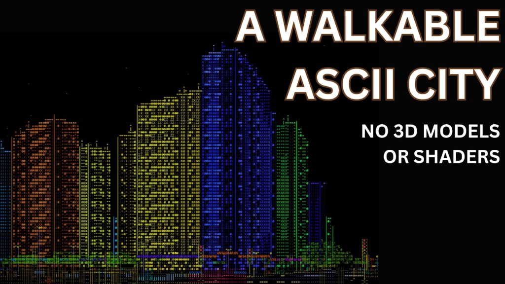 a-walkable-ascii-cyberpunk-city-in-one-html-file-[video]