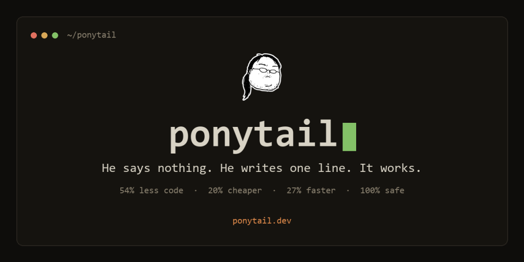 ponytail:-lazy-senior-engineer-skill