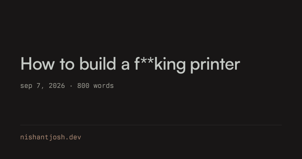 how-to-build-a-printer
