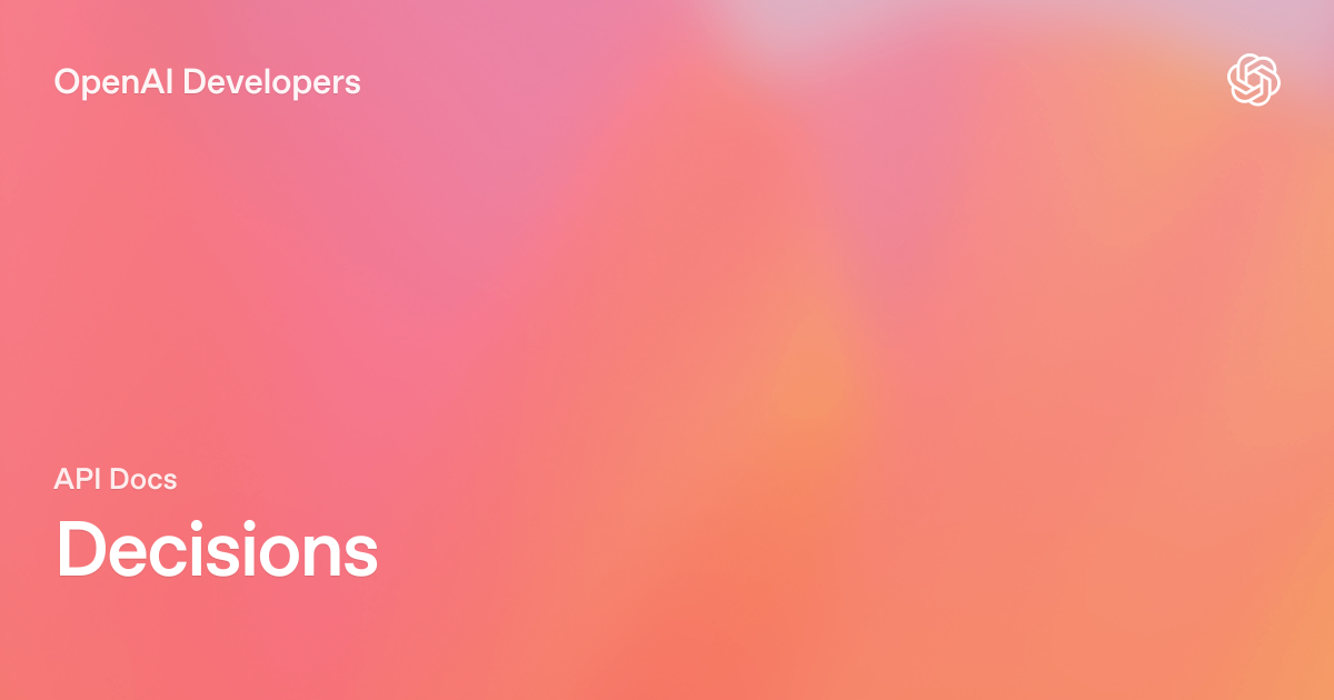 decisions-api-is-in-public-beta