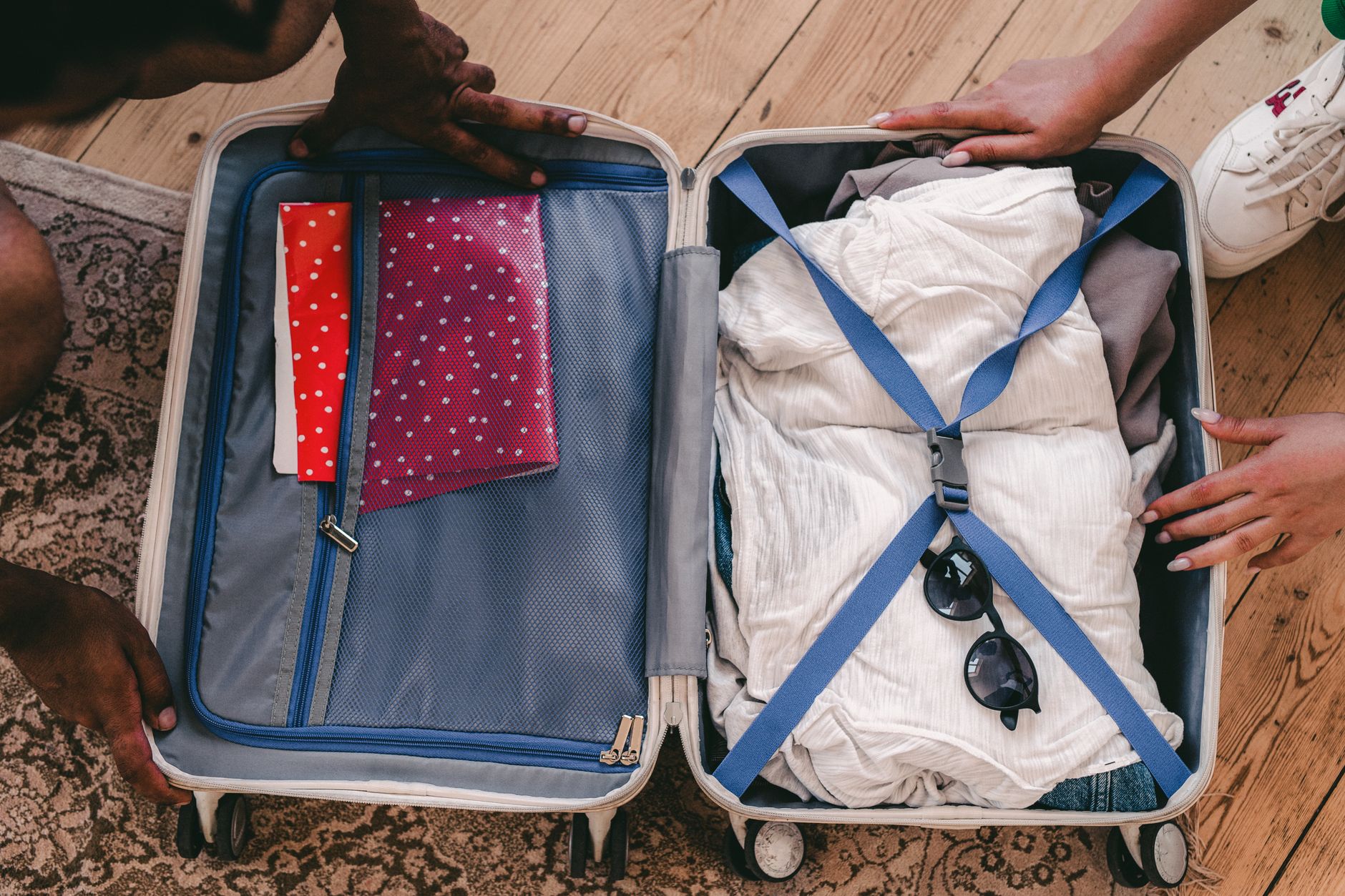 Packad weekendväska