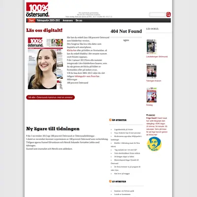100procentostersund.se startsida 2014