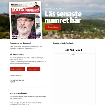 100procentostersund.se startsida 2017