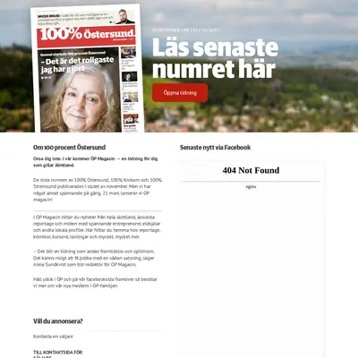 100procentostersund.se startsida 2019