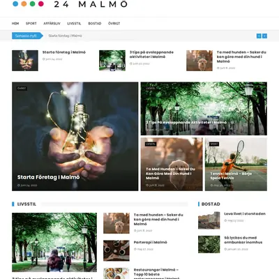 24malmo.se startsida 2022