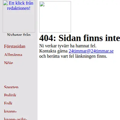 www.24timmar.se startsida 1999