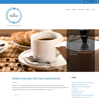 www.24timmar.se startsida 2024