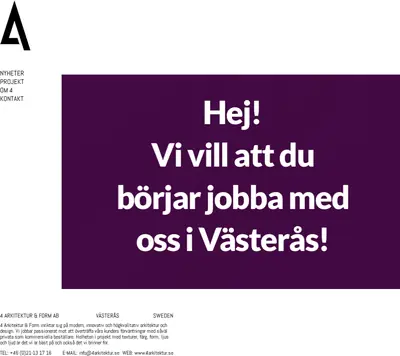 arkitektur & form startsida 2015