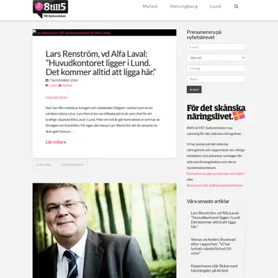 8till5.se startsida 2014