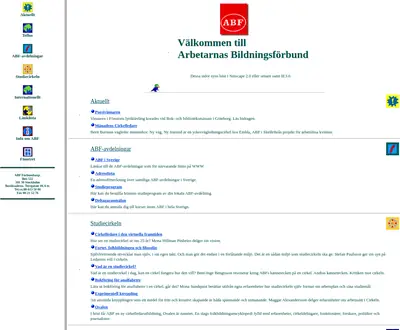 ABF Gällivare startsida 1996