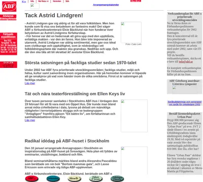 ABF Gällivare startsida 2002
