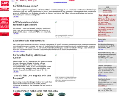 ABF Gällivare startsida 2003