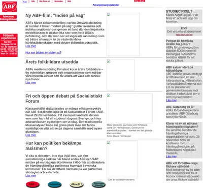 ABF Gällivare startsida 2004