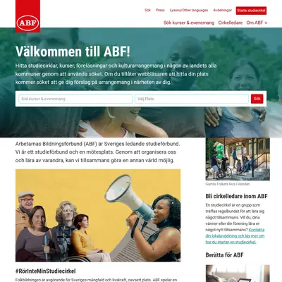 ABF Gällivare startsida 2024