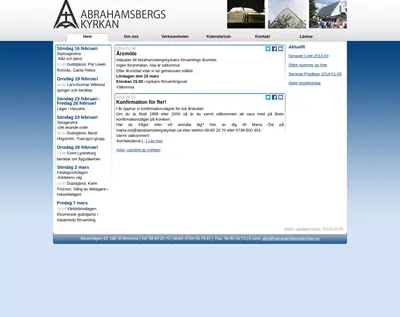Livet i Abrahamsbergskyrkan startsida 2014