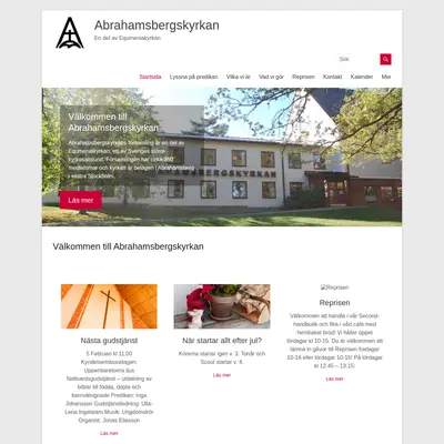 Livet i Abrahamsbergskyrkan startsida 2023