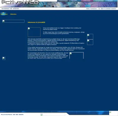 ActiveWeb startsida 2003