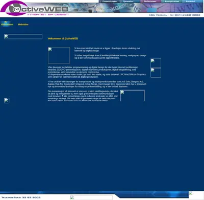 ActiveWeb startsida 2006