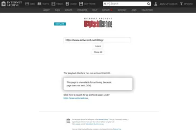ActiveWeb startsida 2020