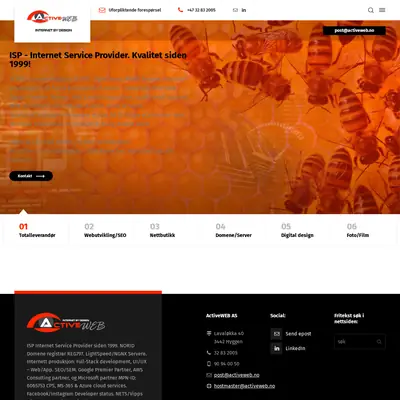 ActiveWeb startsida 2022