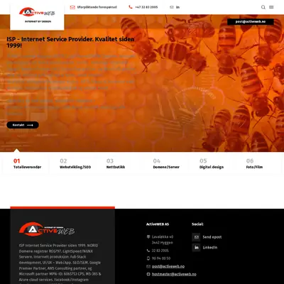 ActiveWeb startsida 2026